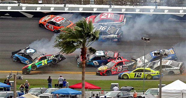 2021 Daytona 500 Crash